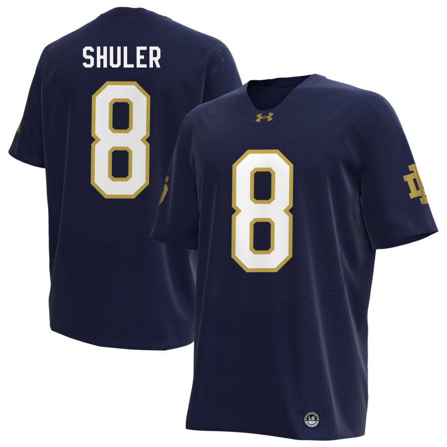 Adon Shuler Notre Dame Jerseys, UND Fighting Irish College Football Apparels Stitched-Navy